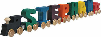 Name Train - Bright Color Childrens Wooden Trains